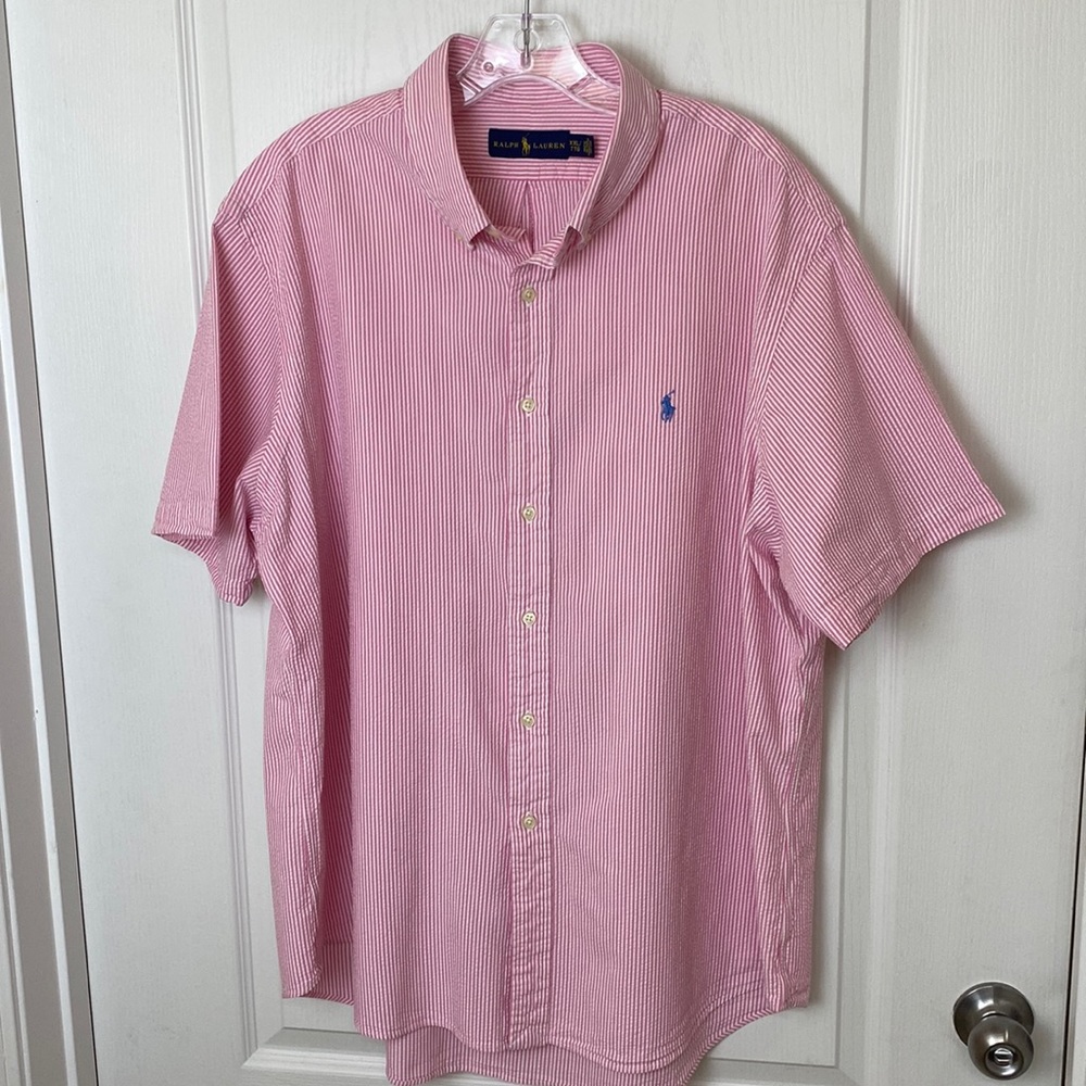 Ralph Lauren Men’s XXL Seersucker Short-Sleeve